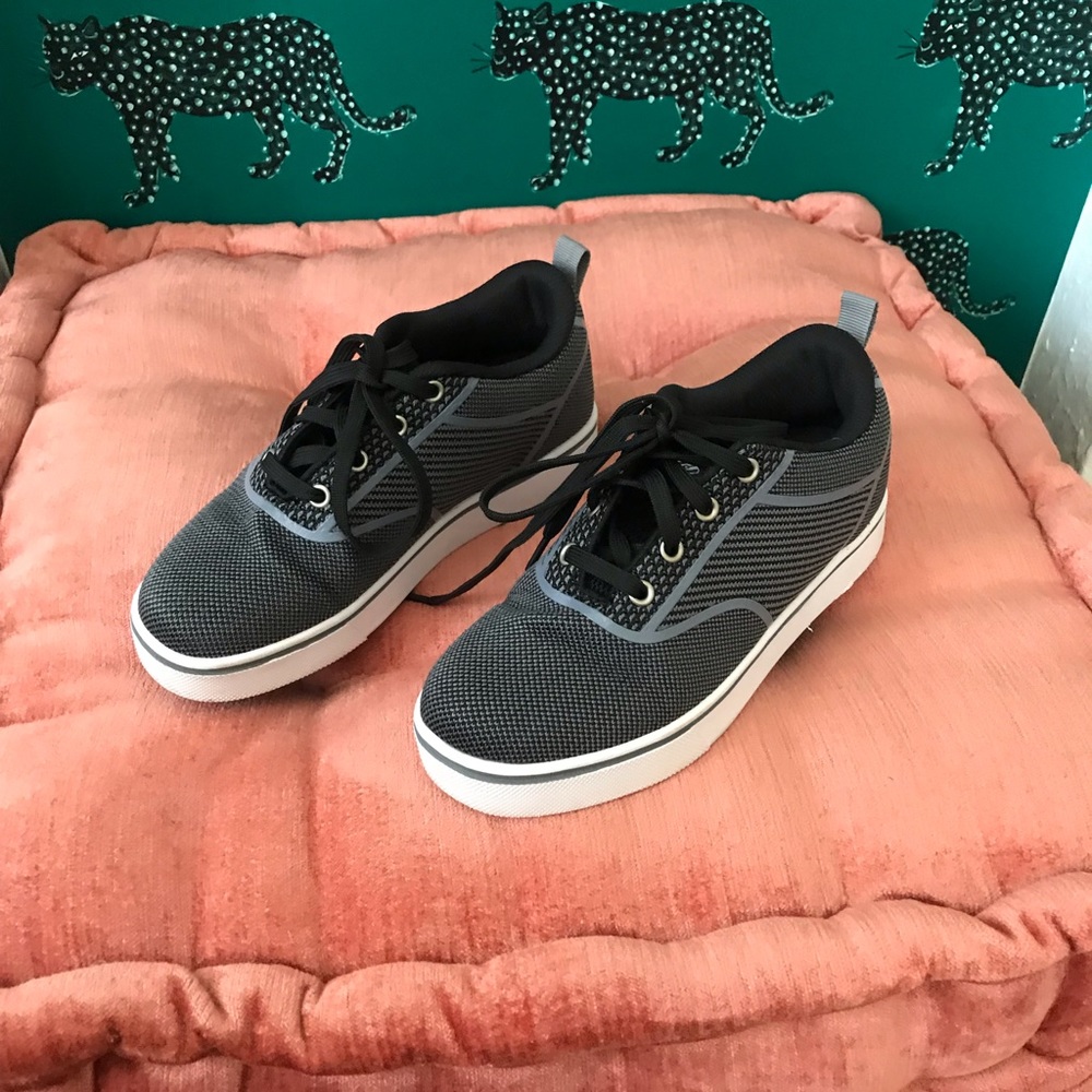 Heelys roller skating shoes.